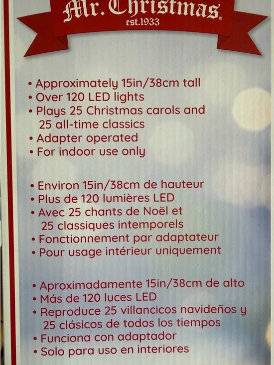 Mr Christmas Grand Ferris Wheel 15 Gold Label LED 50 Songs Animated - Picture 6 of 16